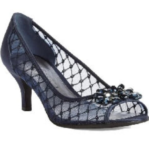 Karen Scott Maralyn Navy Evening/Special Occasion Pumps, Size 8.5M - Picture 1 of 5